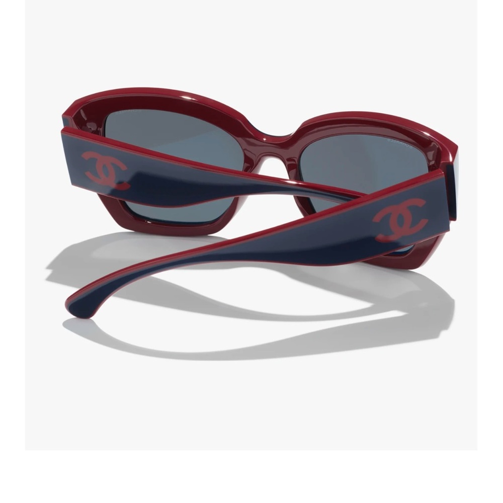 Chanel butterfly glasses red and navy